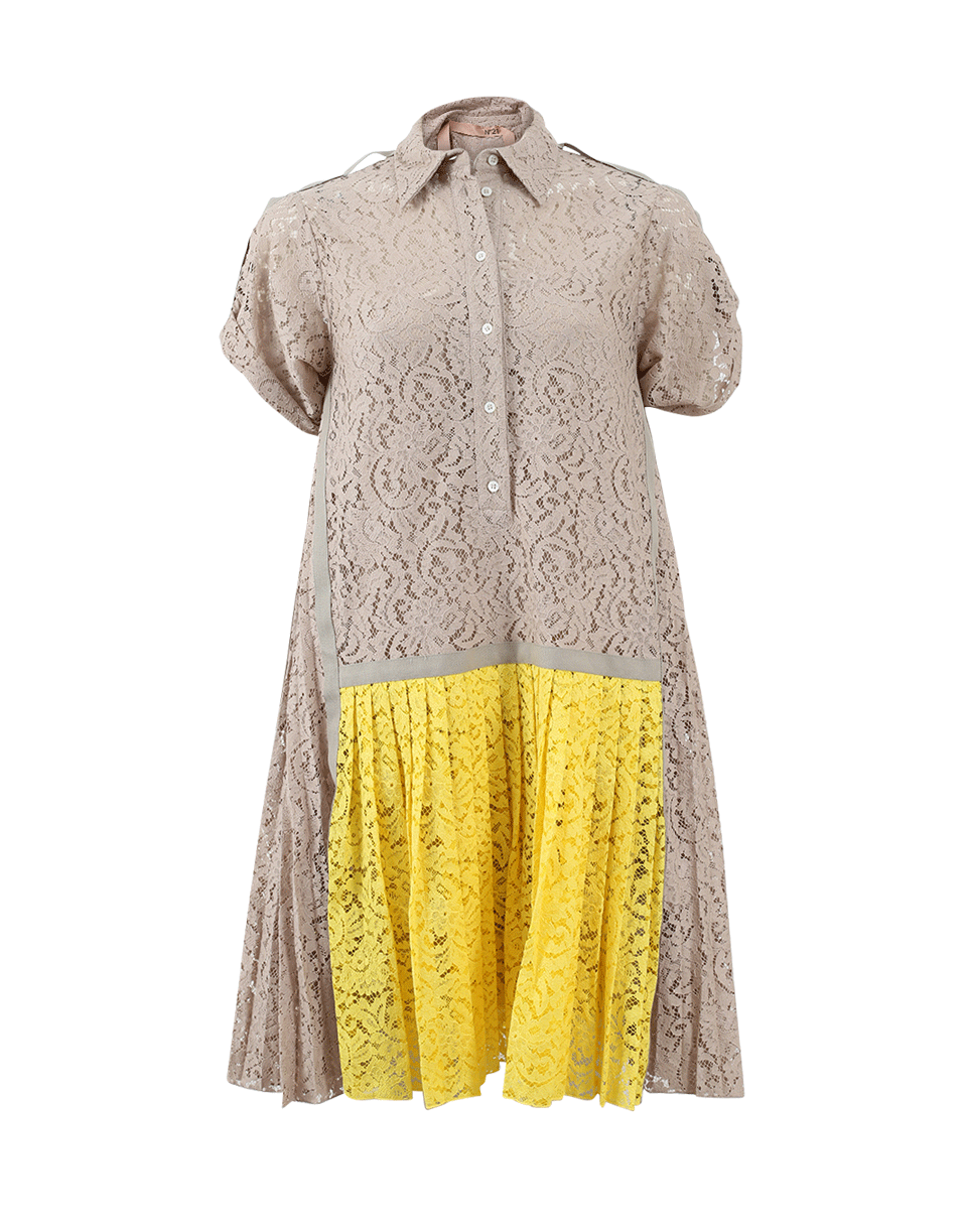 N0.21-Bi-Color Lace Dress-