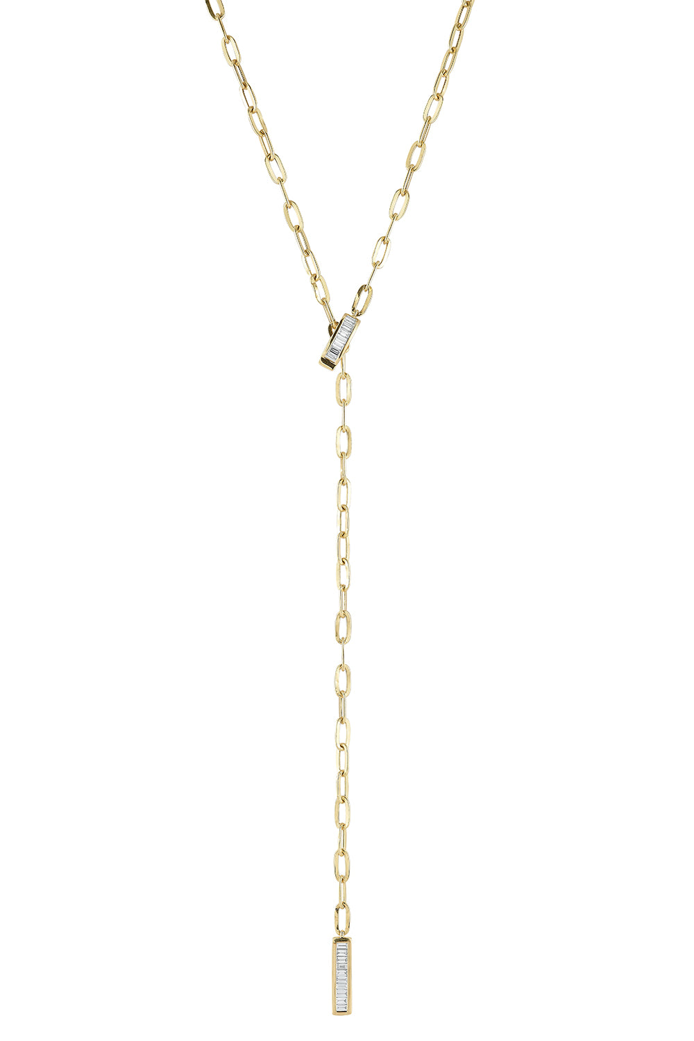 Diamond Sadie Pearl Lariat Necklace