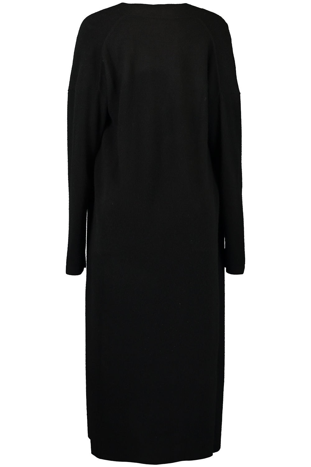 NAADAM-Collared Cardigan - Black-