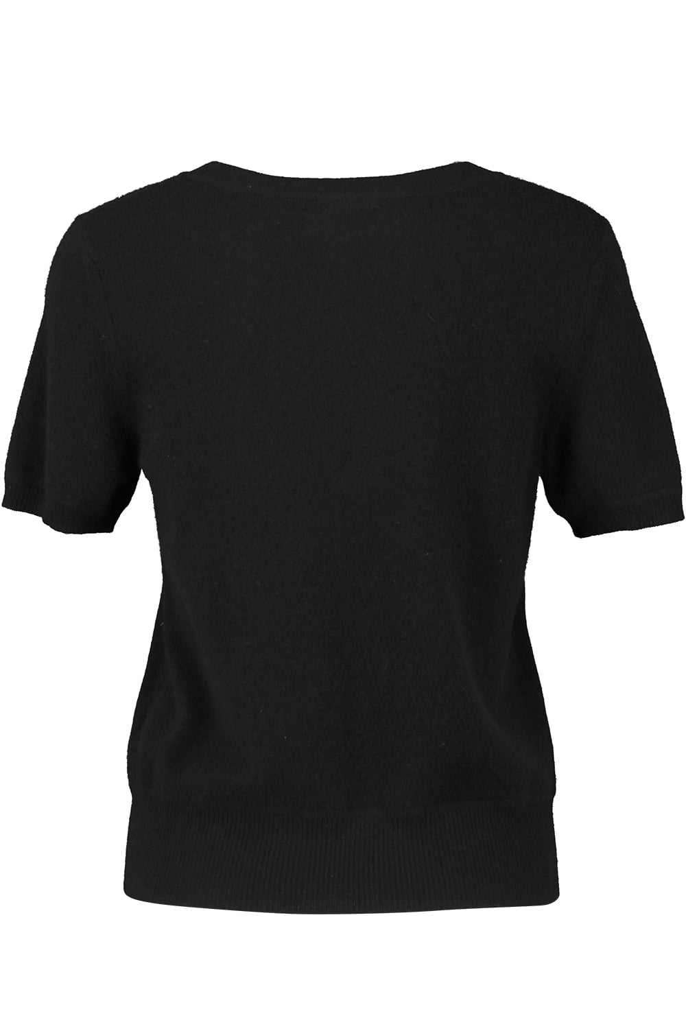 NAADAM-Short Sleeve Cropped Pullover - Black-