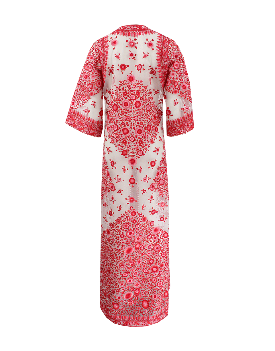 NAEEM KHAN-Long Embroidered Coat-PINK