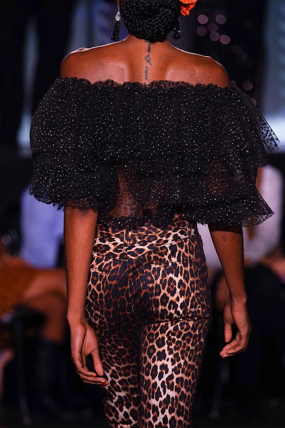 NAEEM KHAN-Havana Print Hemp Jeans-