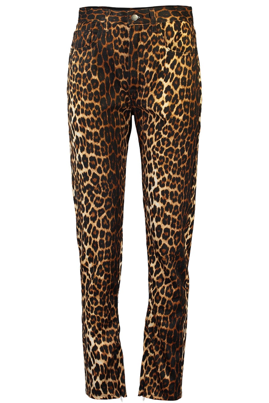 NAEEM KHAN-Havana Print Hemp Jeans-
