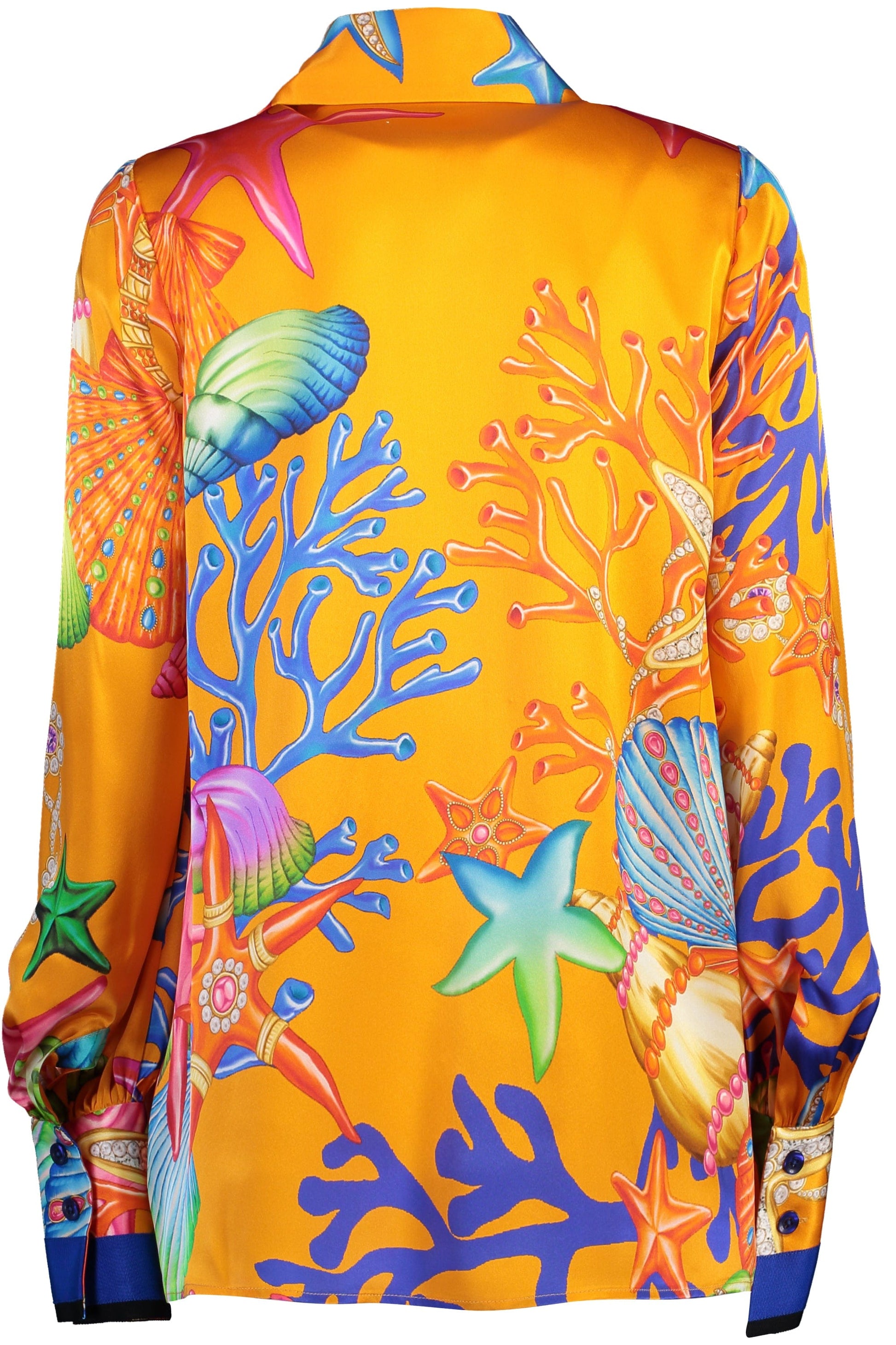 NAEEM KHAN-Amalfi Sea Print Silk Shirt-
