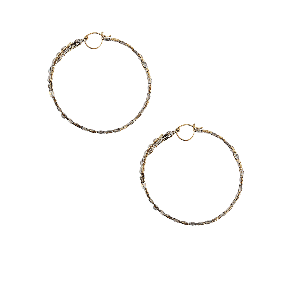 NAK ARMSTRONG-Moonstone Wing Hoop Earrings-YLLW GLD