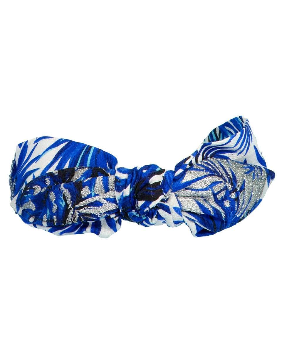 NAMJOSH-Blue Tropical Print Headband-BLUE