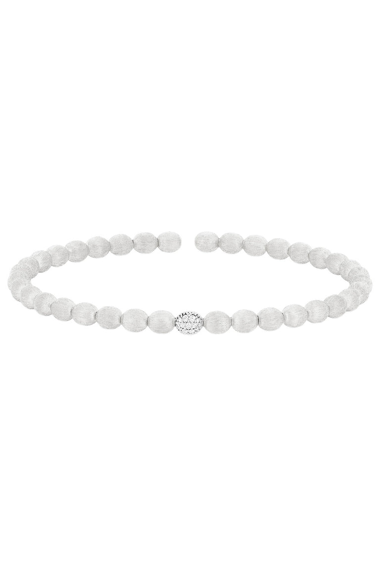 Diamond Round Dancing In The Rain Bracelet - White Gold