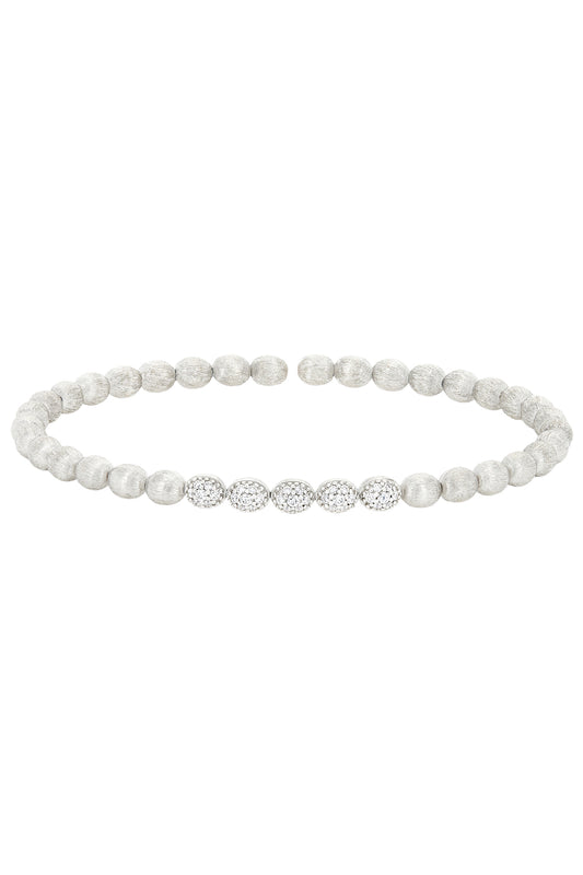 Five Diamond Round Dancing In The Rain Bracelet-WHTGOLS-JEWELRYFINE JEWELBRACELET O-NANIS