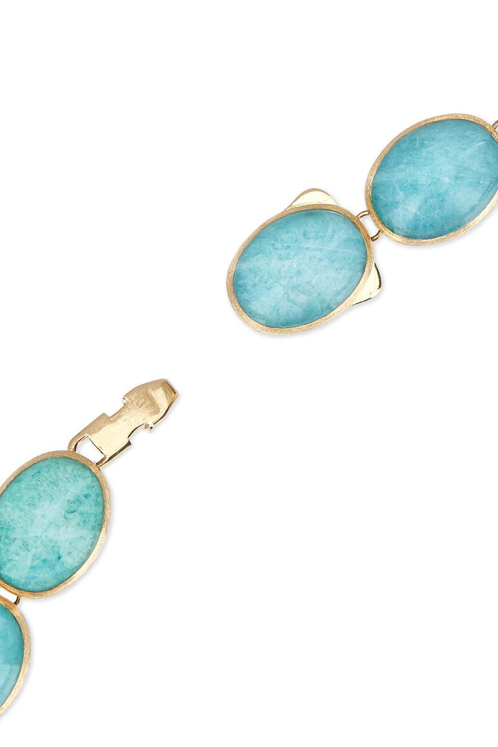 Amazonite Small Boules Muse Bracelet-YELLOW GOLD-JEWELRYFINE JEWELBRACELET O-NANIS
