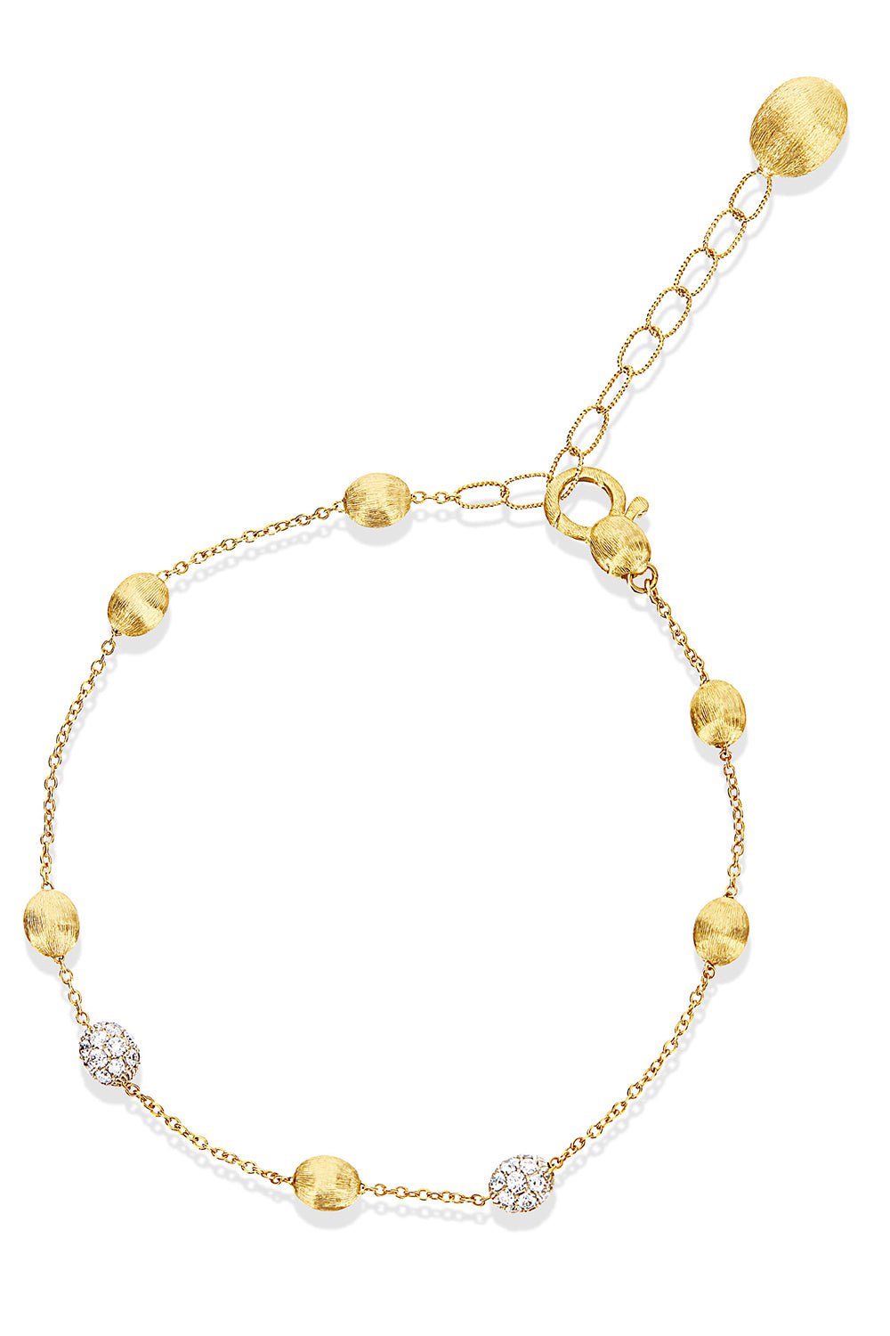 NANIS-Elite Gold Diamond Ball Bracelet-YELLOW GOLD