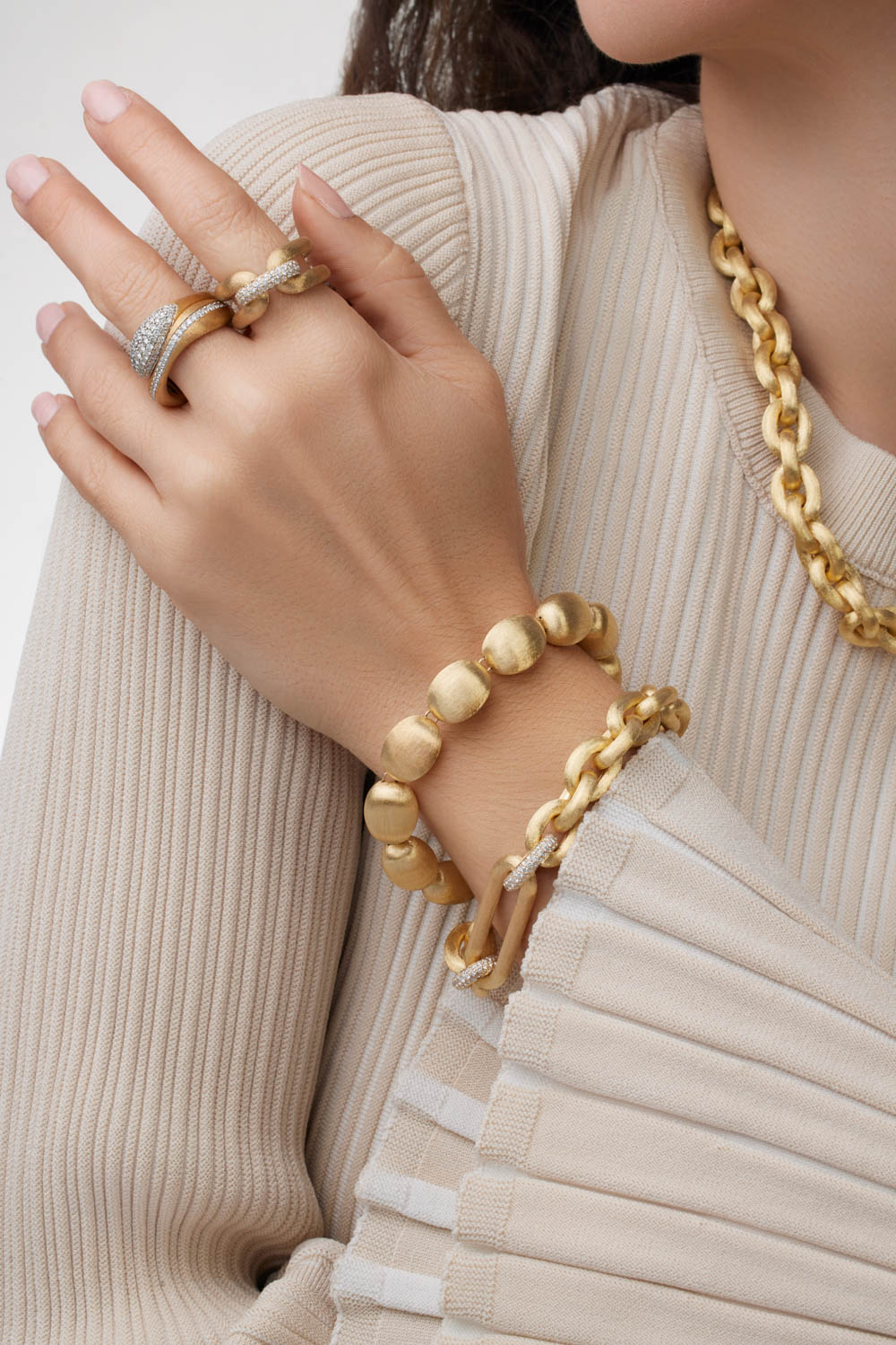 NANIS-Muse Perle Bracelet-YELLOW GOLD