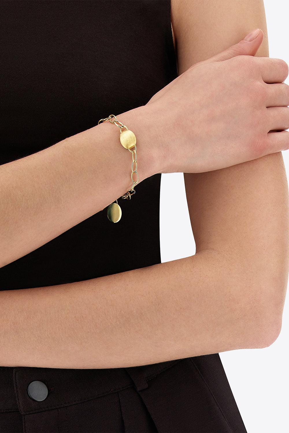 Sway Boule Link Bracelet-YELLOW GOLD-JEWELRYFINE JEWELBRACELET O-NANIS