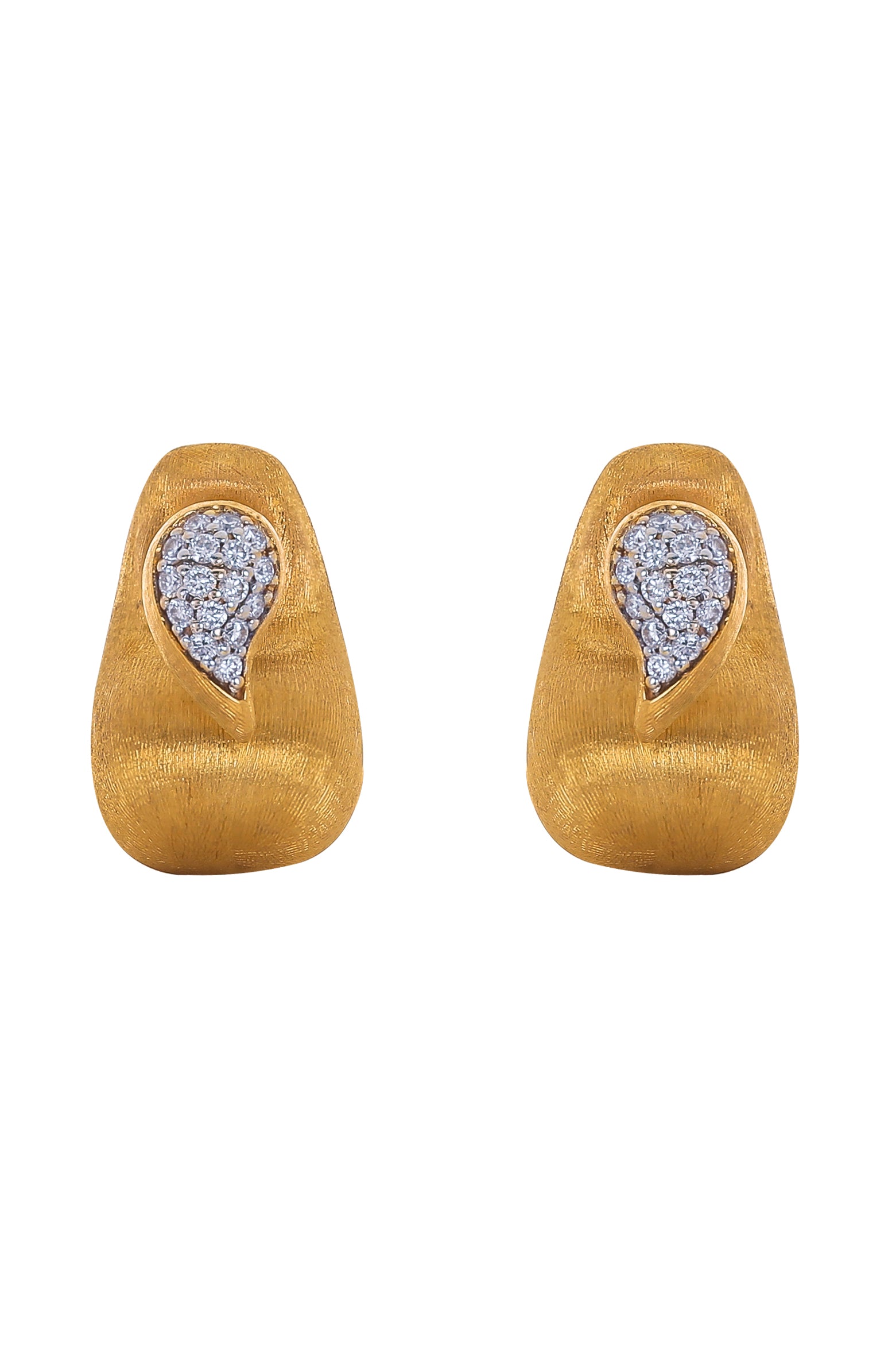 NANIS-3-In-1 Diamond Pave Earring-YELLOW GOLD