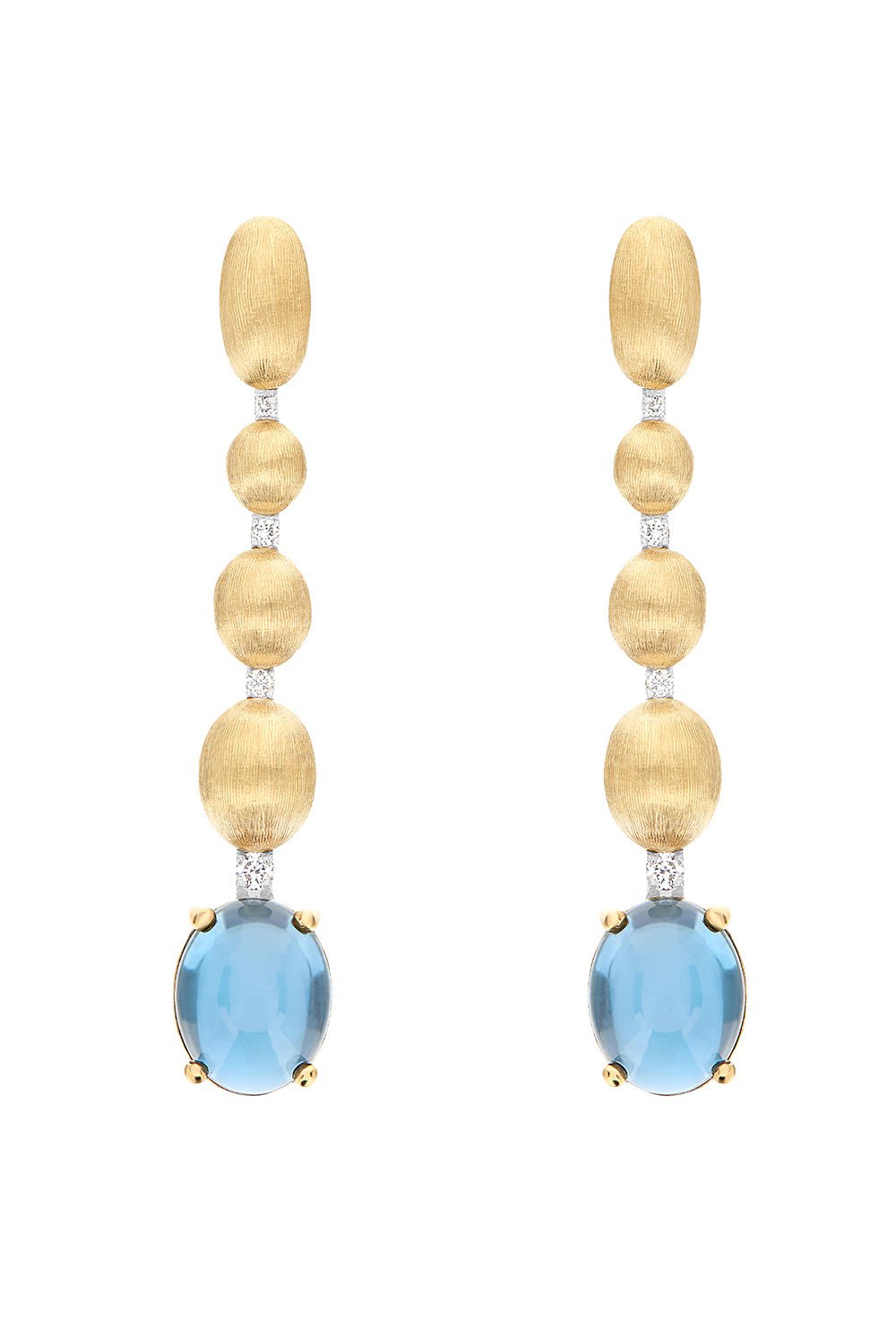 NANIS-Azure London Topaz Drop Earrings-YELLOW GOLD