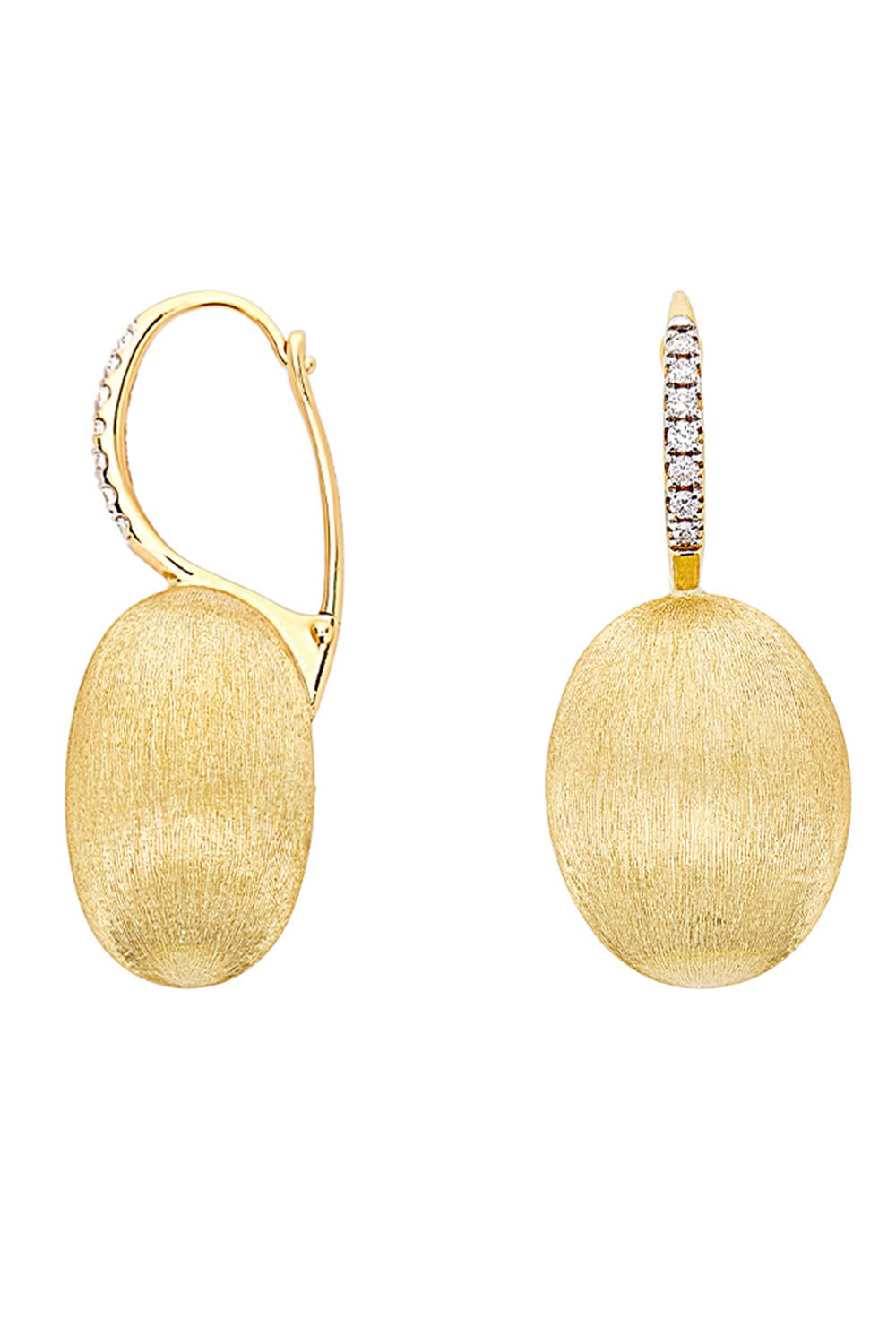 NANIS-Ciliegine Gold Drop Earrings-YELLOW GOLD