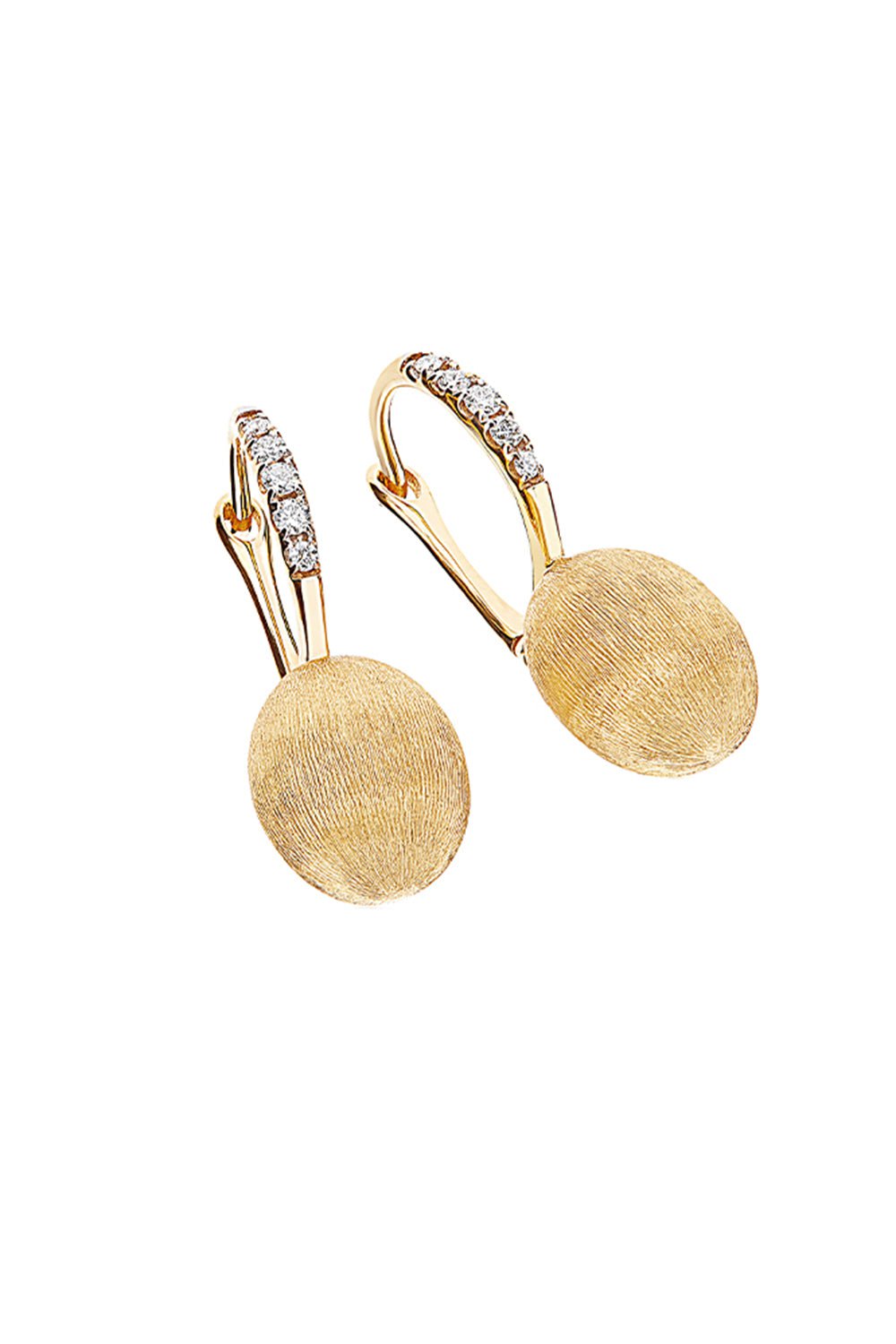 NANIS-Ciliegine Gold Drop Earrings-YELLOW GOLD