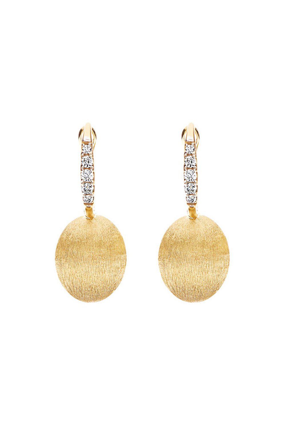 NANIS-Ciliegine Gold Drop Earrings-YELLOW GOLD