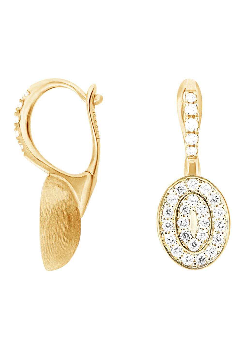 Diamond Pave Full Sway Earrings-YELLOW GOLD-JEWELRYFINE JEWELEARRING-NANIS