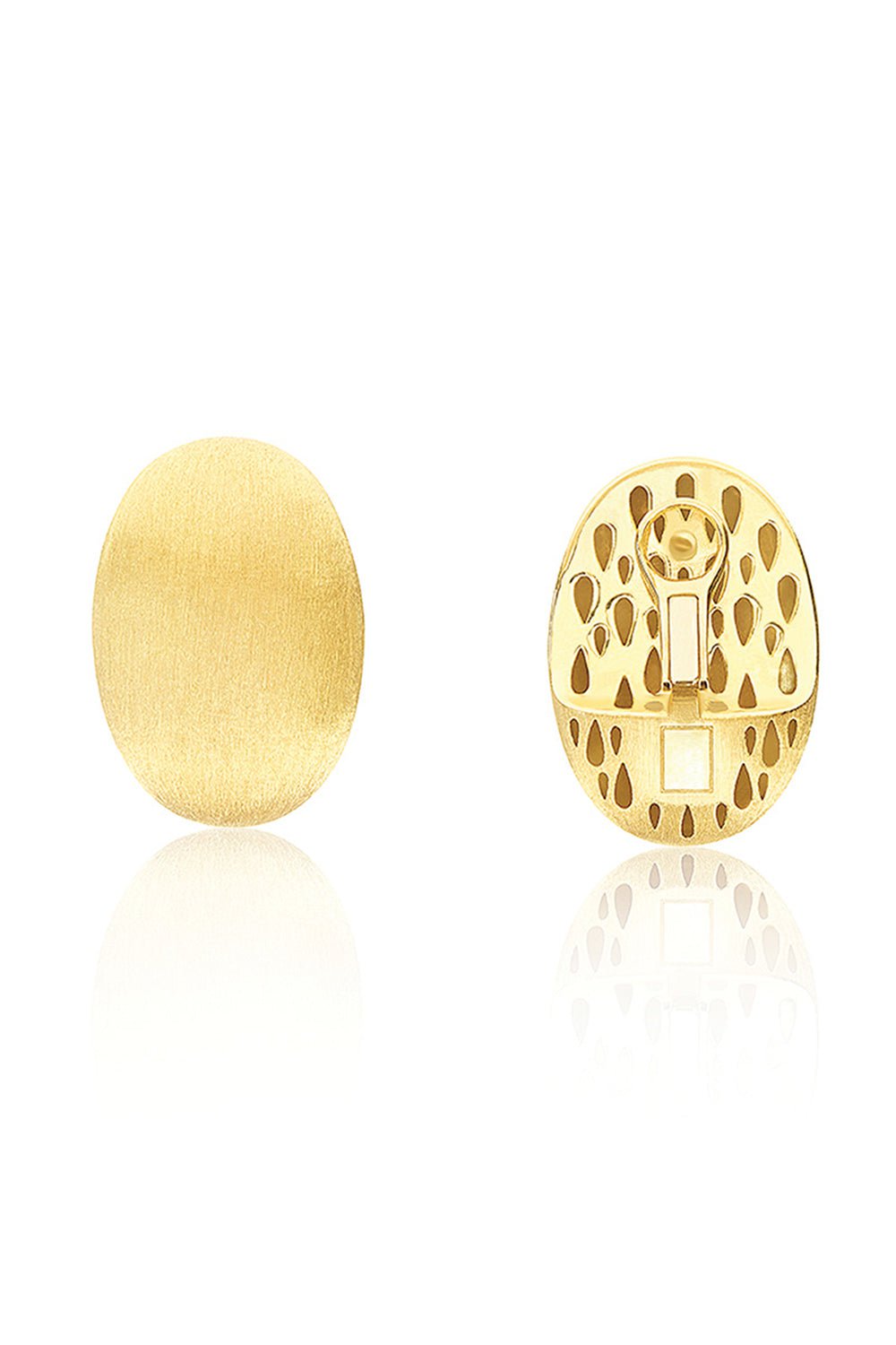 NANIS-Elite Cachemire Stud Earrings-YELLOW GOLD