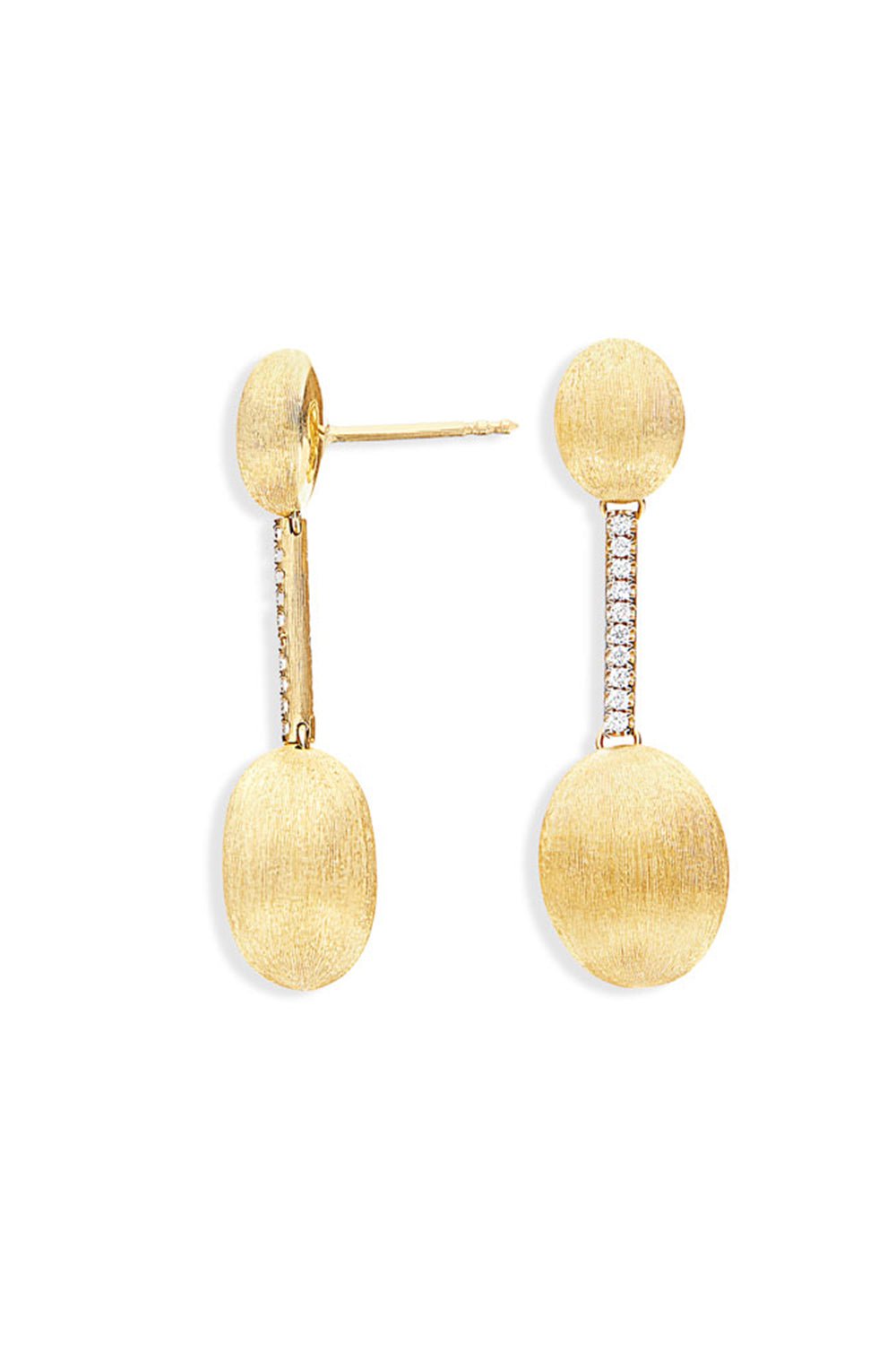 NANIS-Elite Diamond Drop Earrings-YELLOW GOLD