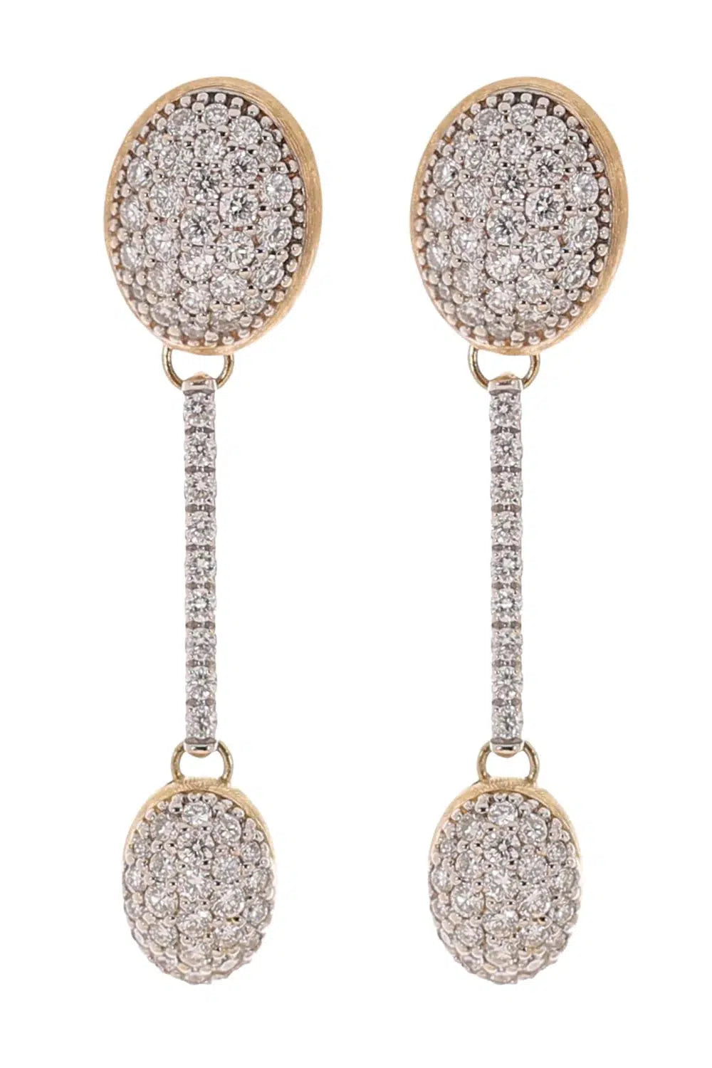 NANIS-Elite Diamond Pave Earring-YELLOW GOLD