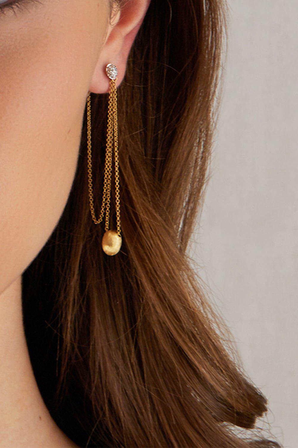 NANIS-Lucie Chain Earring-YELLOW GOLD