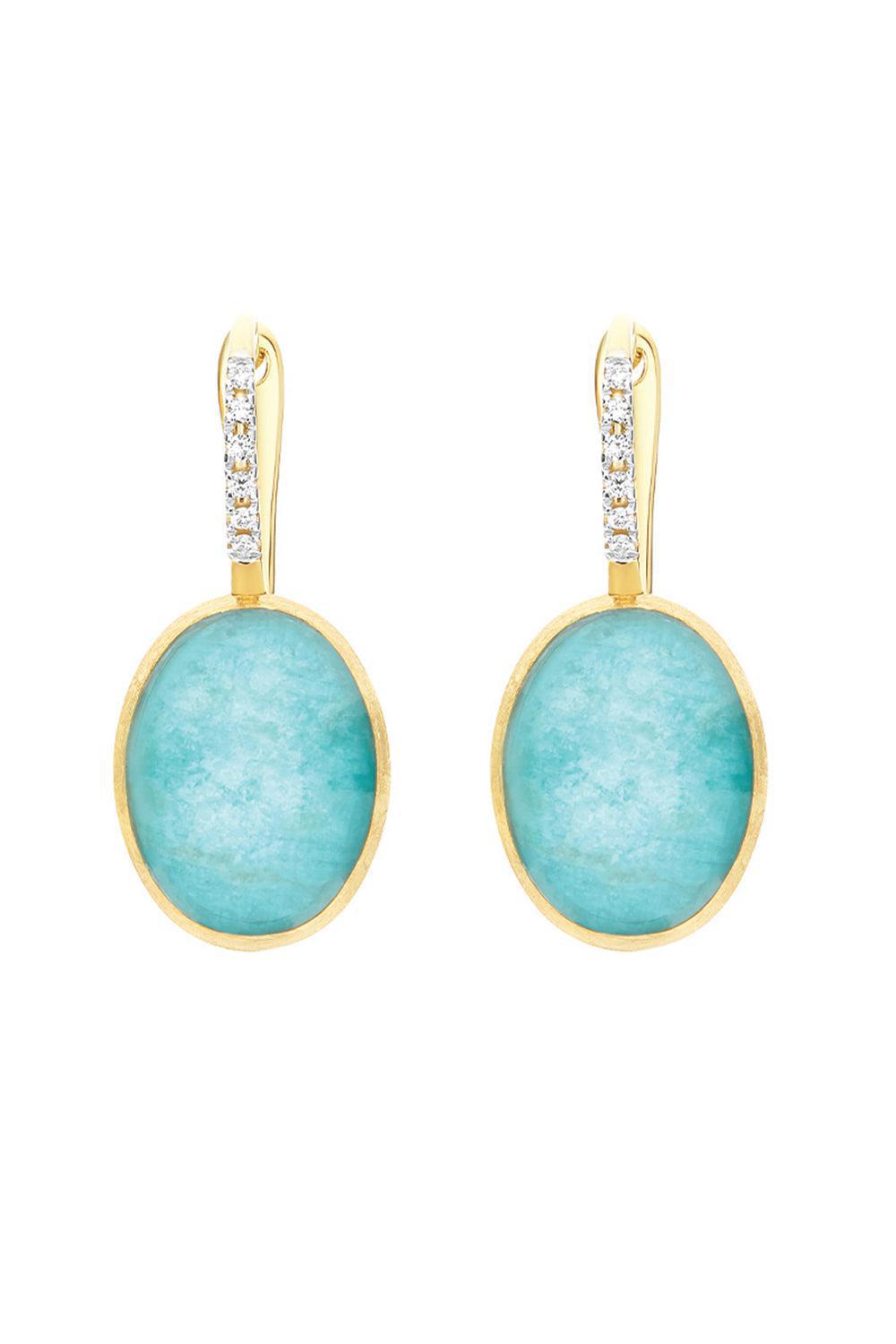 Medium "Boules" Amazonite Anice Ciliegine Earrings-YELLOW GOLD-JEWELRYFINE JEWELEARRING-NANIS