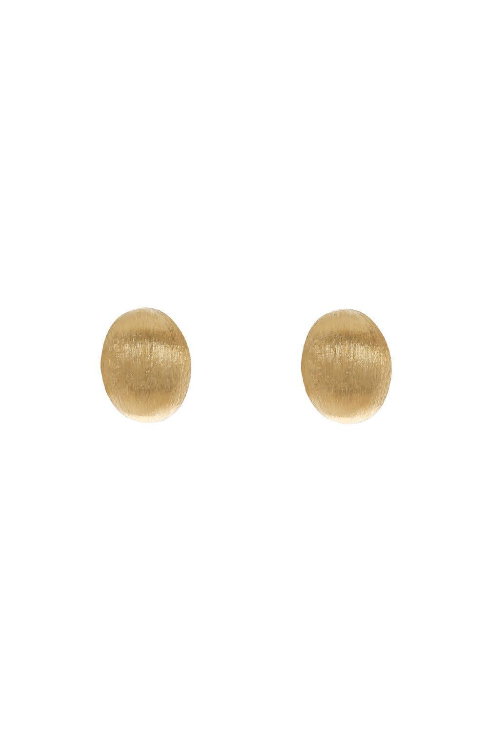 NANIS-Medium "Muse" Gold Perle Stud Earrings-YELLOW GOLD