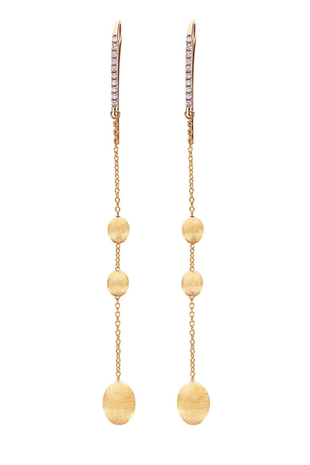 NANIS-Soffio Long Earrings-YELLOW GOLD
