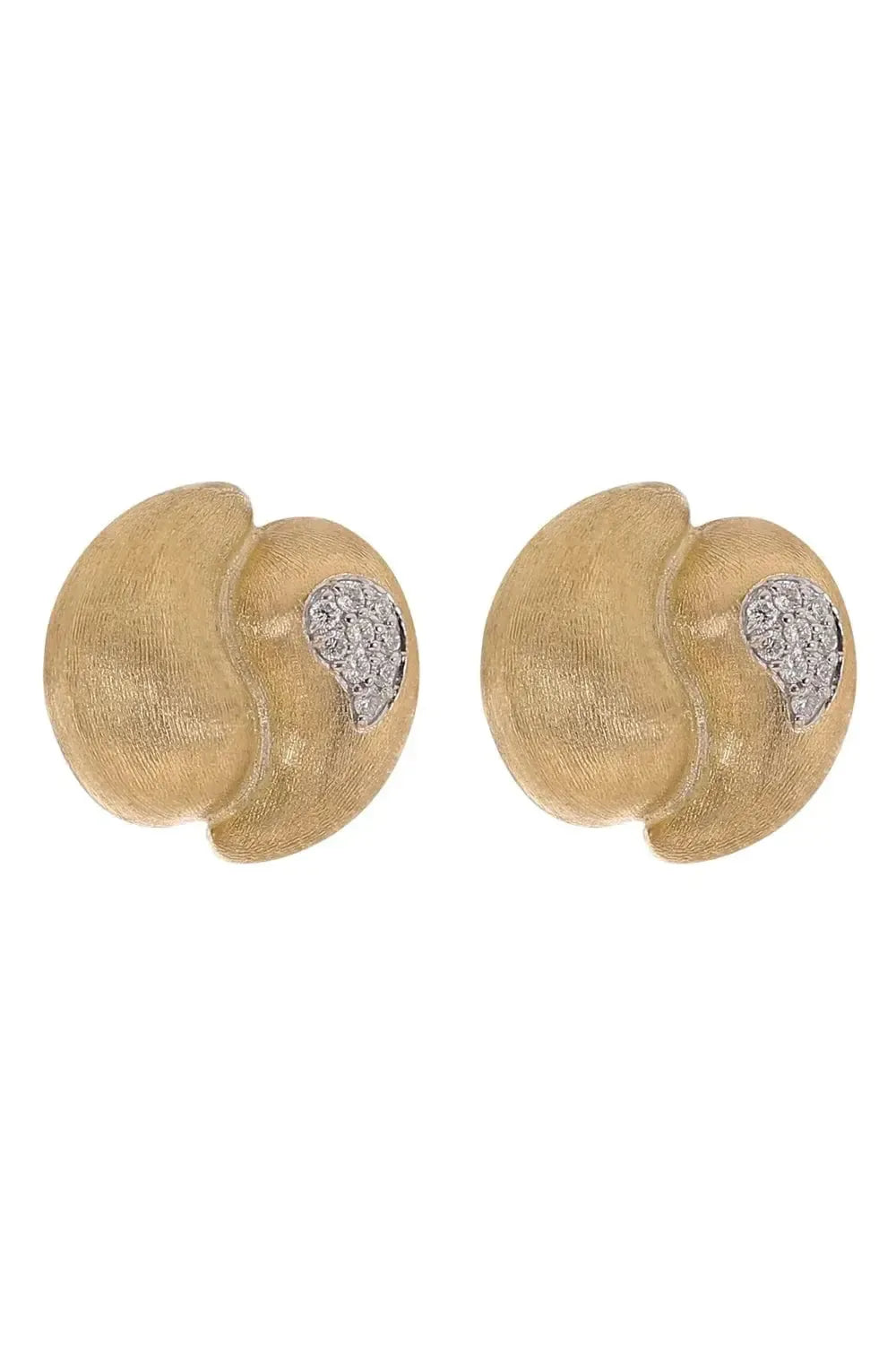NANIS-Transformista Diamond Stud Earrings-YELLOW GOLD