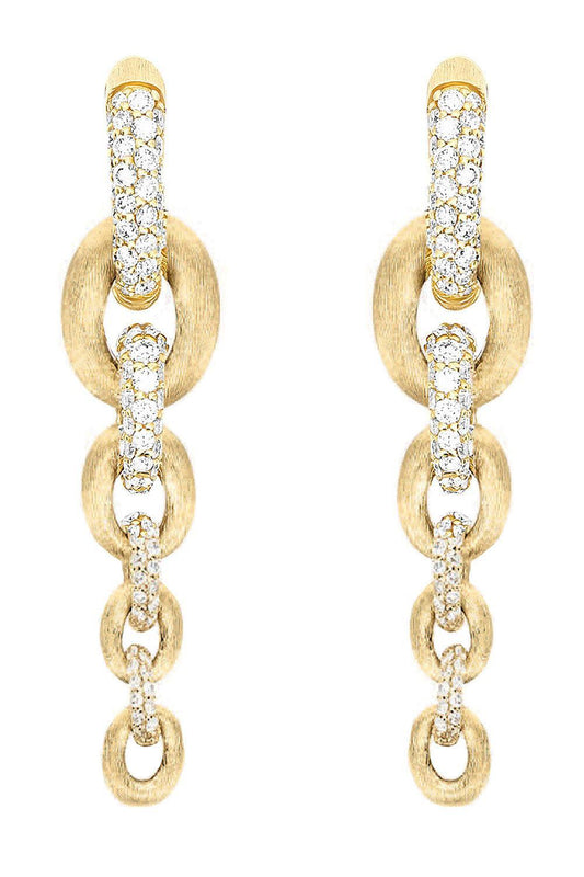 Diamond Libera Aura Four Link Drop Eearrings