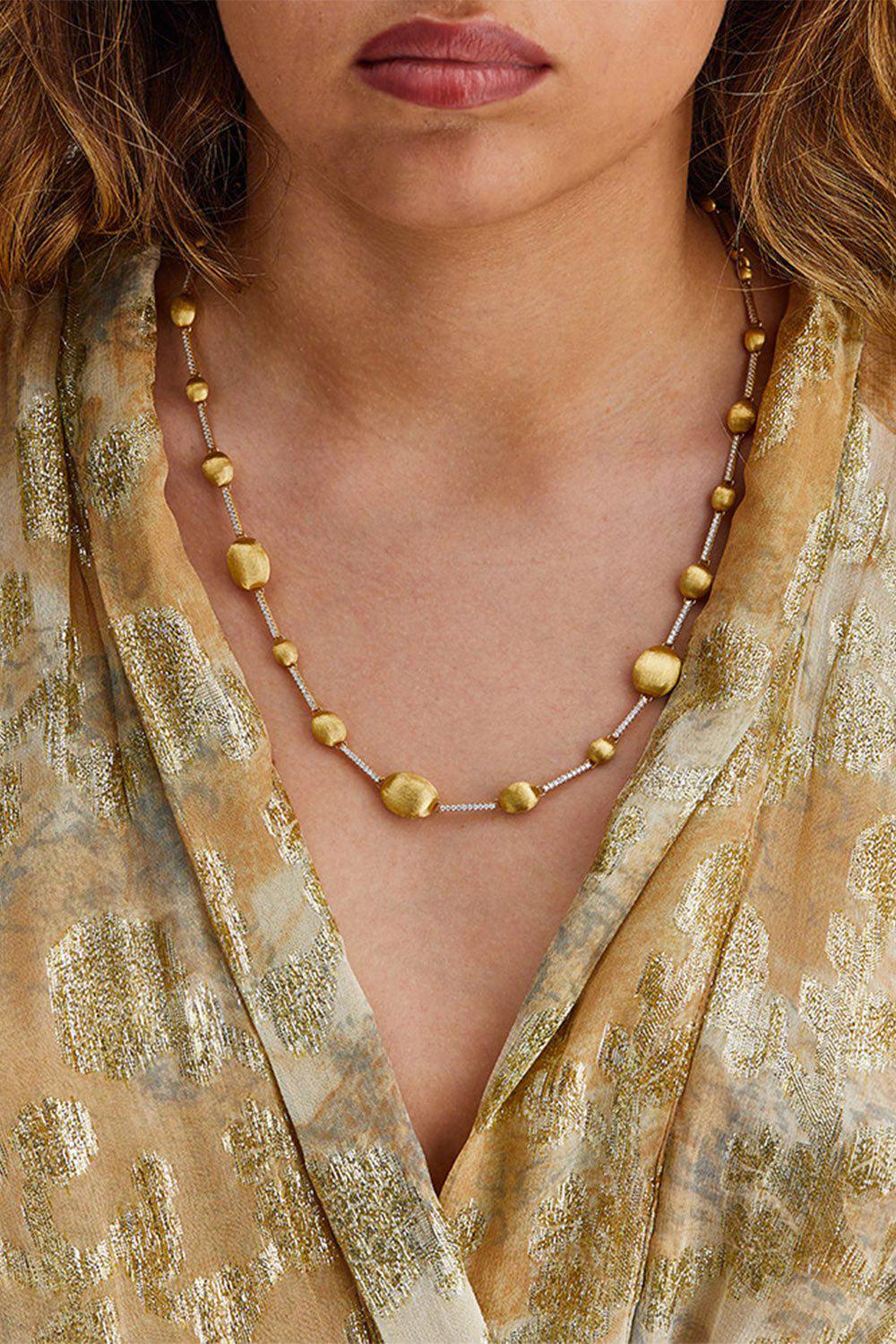 NANIS-Aria Diamond Necklace-YELLOW GOLD