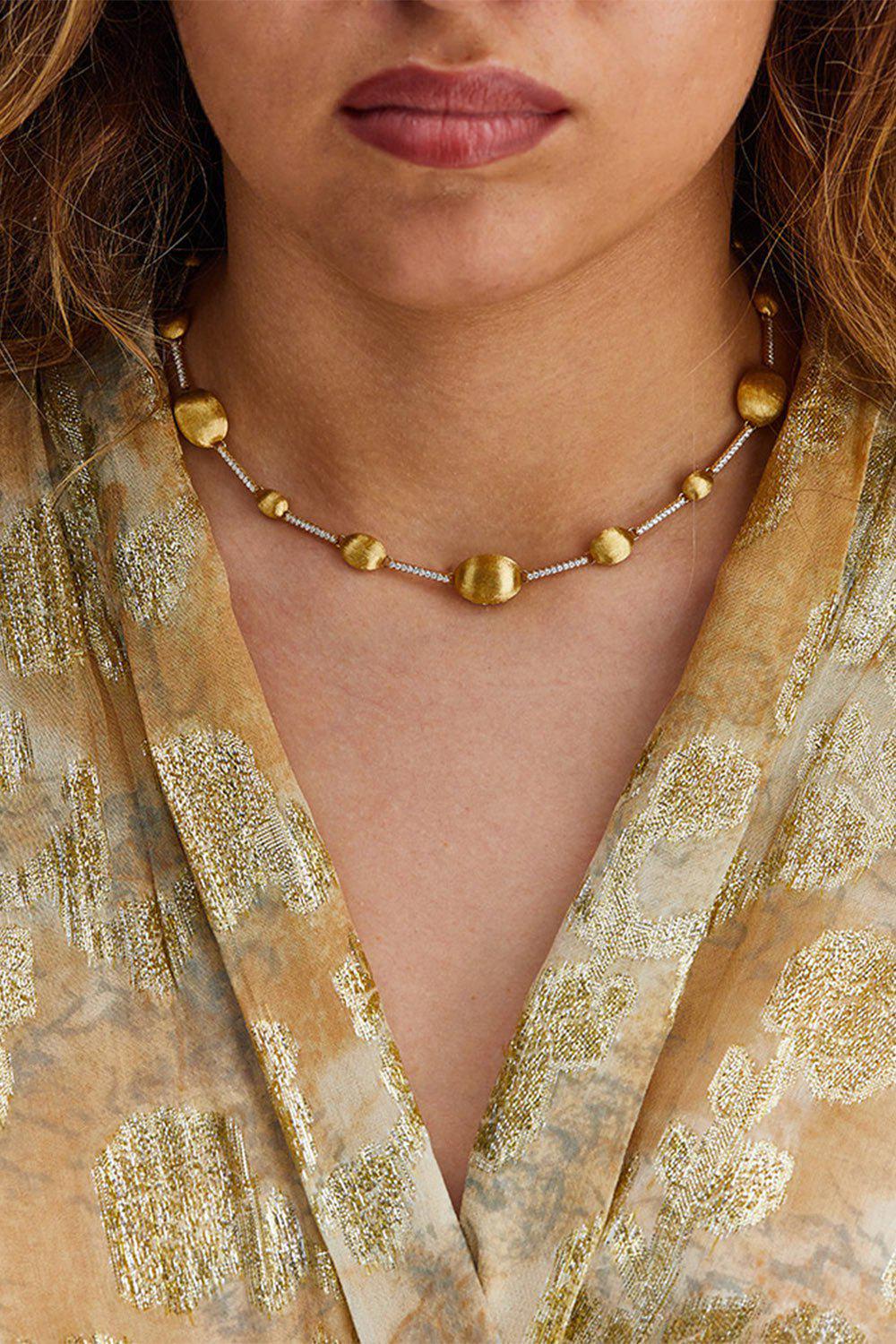 NANIS-Aria Diamond Necklace-YELLOW GOLD