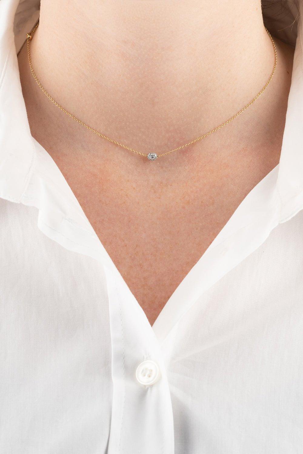 NANIS-Dancing Elite Diamond Neckace-YELLOW GOLD