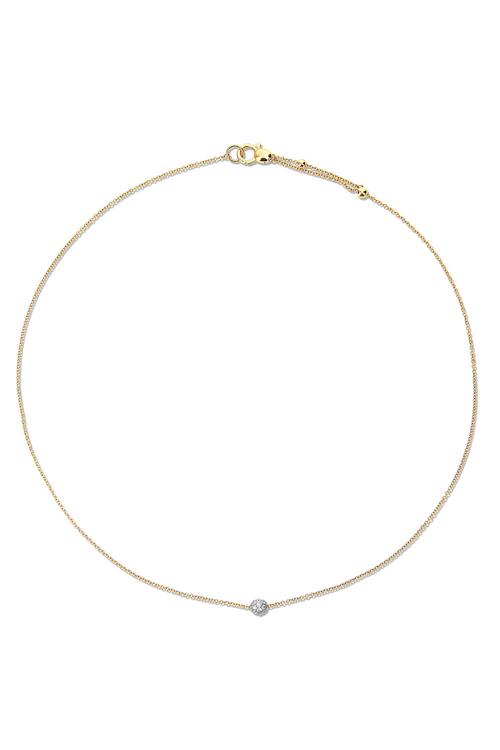 NANIS-Dancing Elite Diamond Neckace-YELLOW GOLD