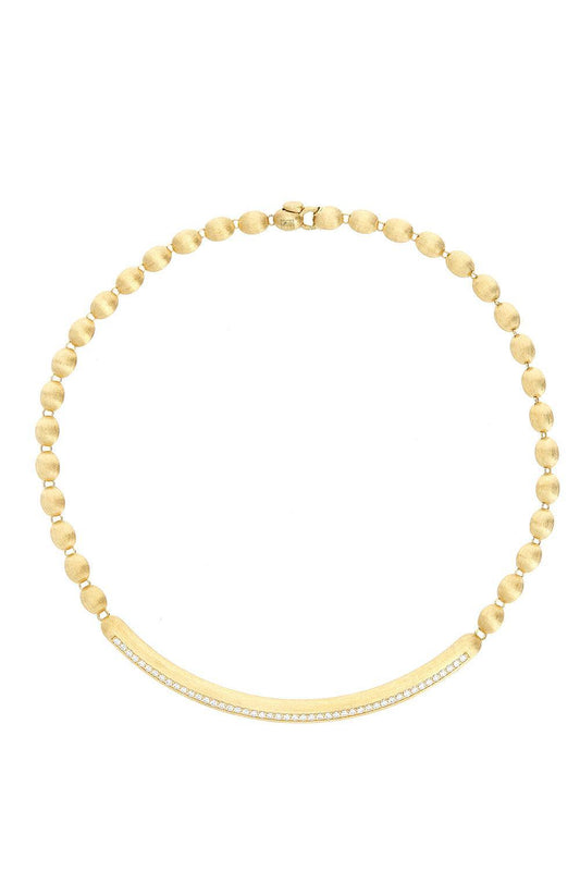 Diamond Elite Boules Bar Necklace