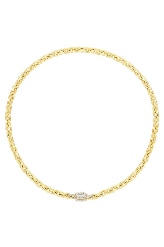 Diamond Libera Aura Chain Clasp Necklace