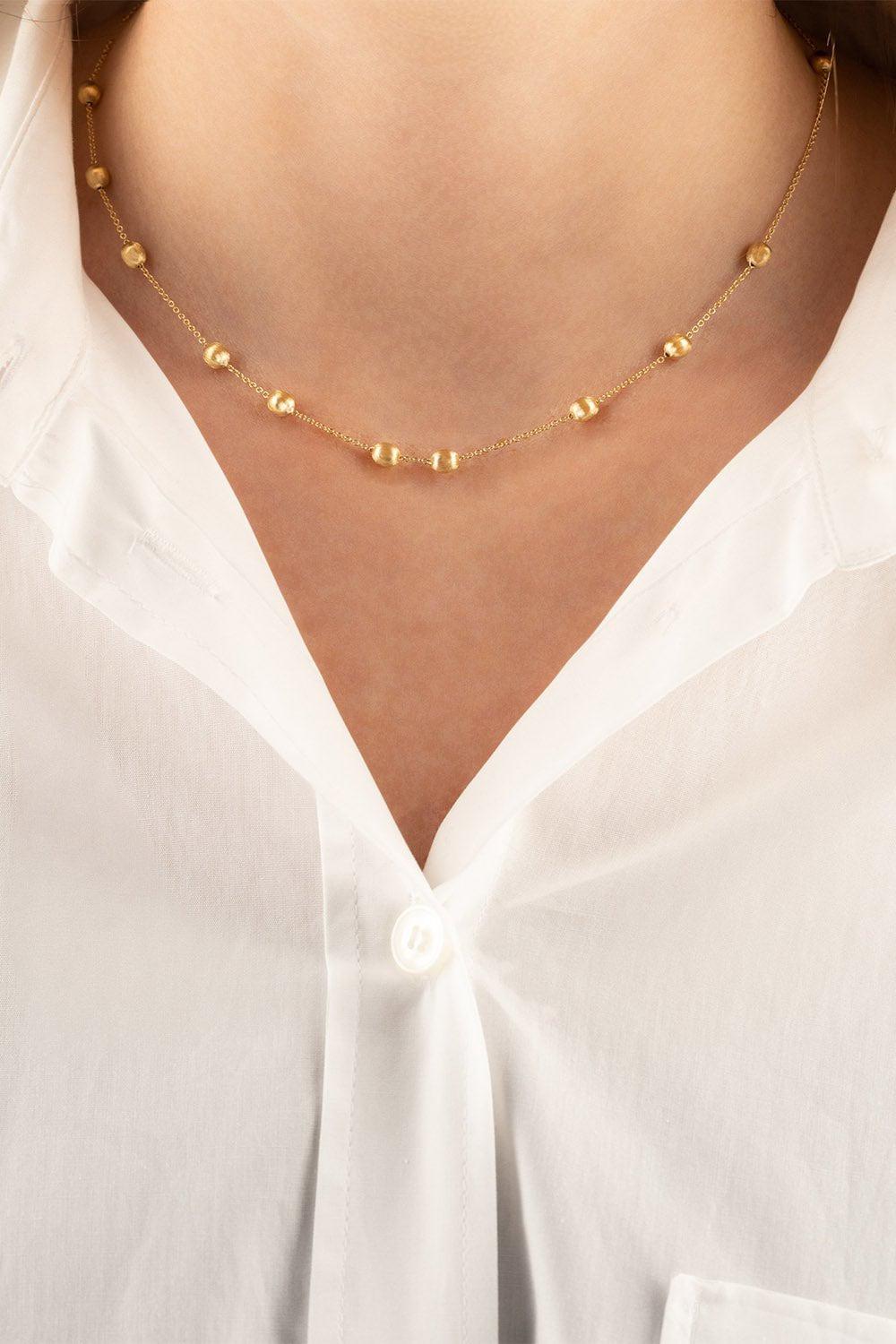 NANIS-Elite Boules Collar Necklace-YELLOW GOLD