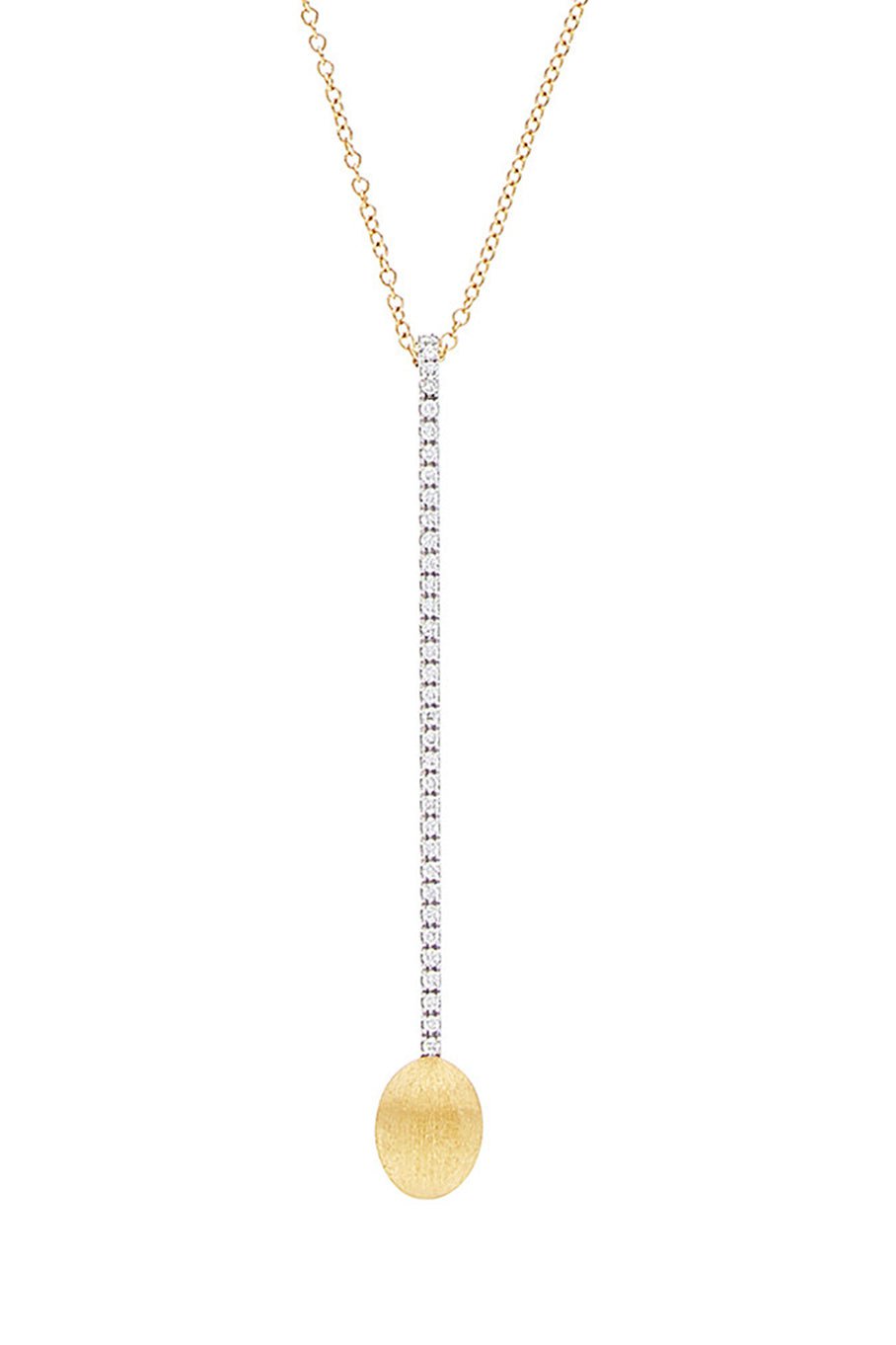 NANIS-Elite Diamond Bar Necklace-YELLOW GOLD