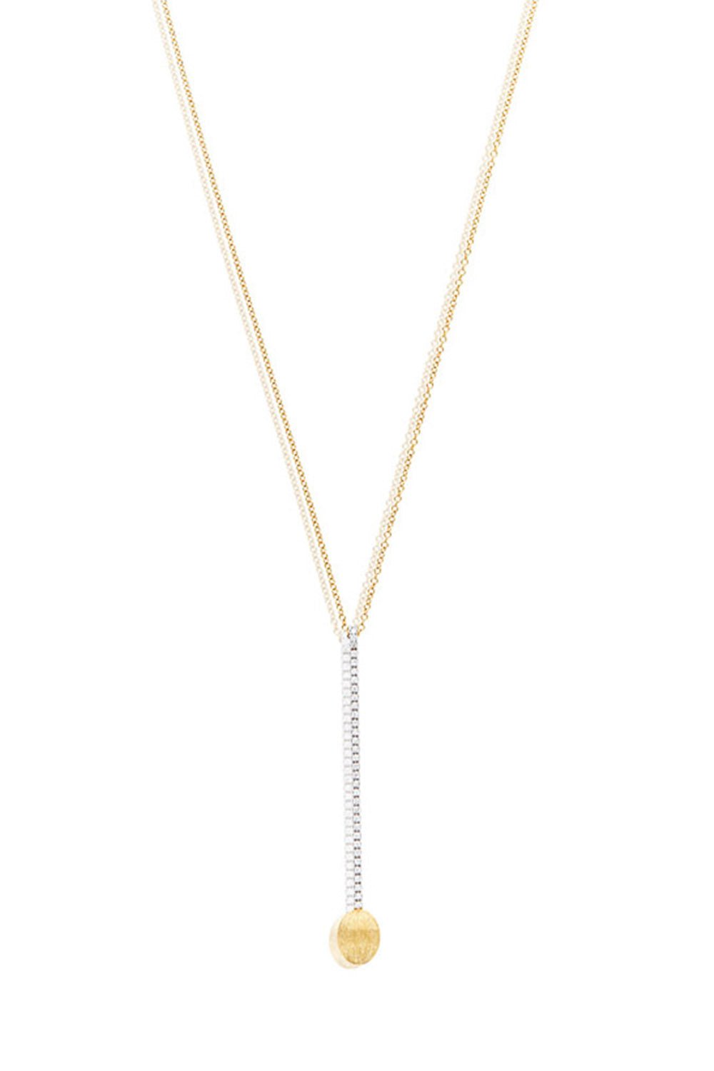 NANIS-Elite Diamond Bar Necklace-YELLOW GOLD