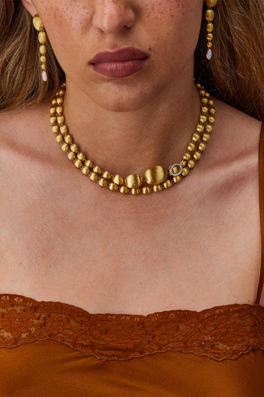 NANIS-Ivy Boules Convertible Necklace-YELLOW GOLD