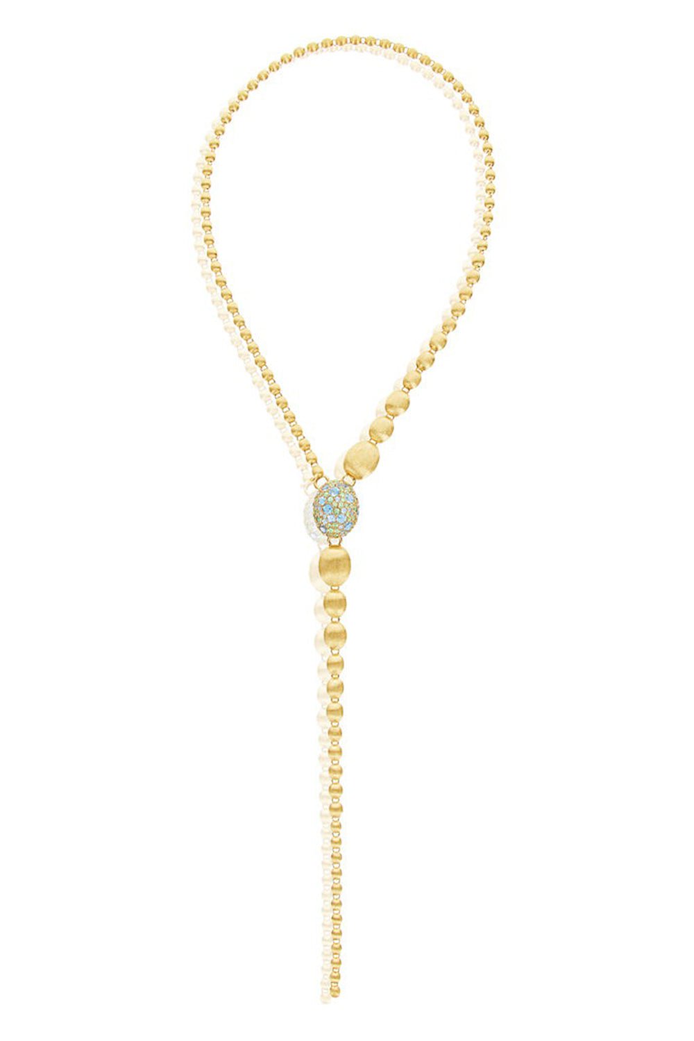 NANIS-Reverse Convertible Y Necklace-YELLOW GOLD