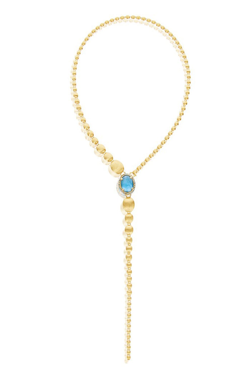 NANIS-Reverse Convertible Y Necklace-YELLOW GOLD