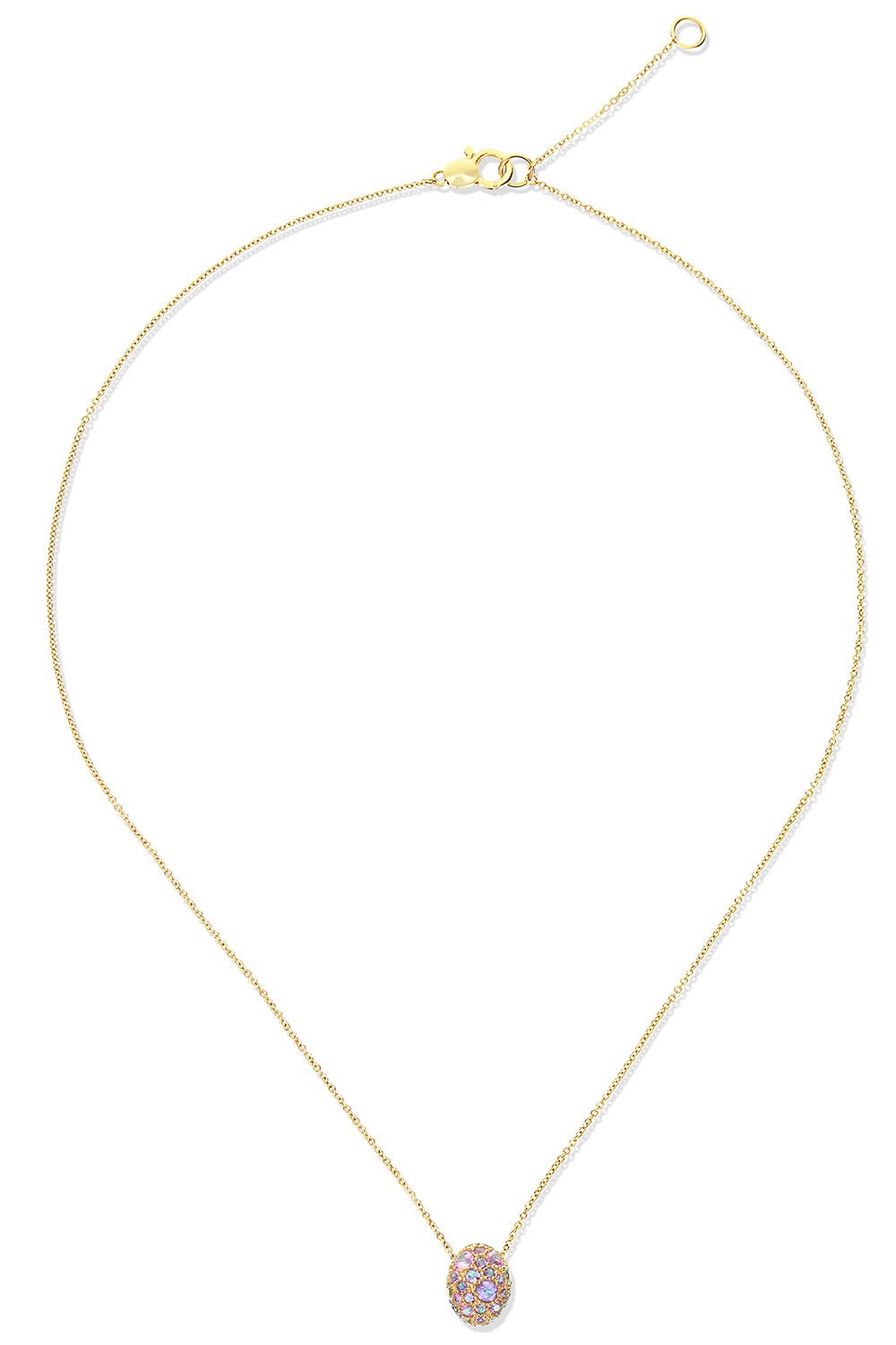NANIS-Reverse Labrodite Double-Face Necklace-YELLOW GOLD