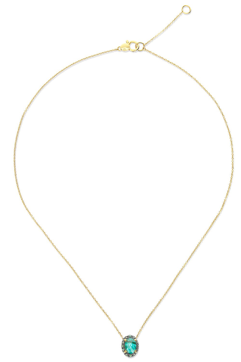 NANIS-Reverse Labrodite Double-Face Necklace-YELLOW GOLD