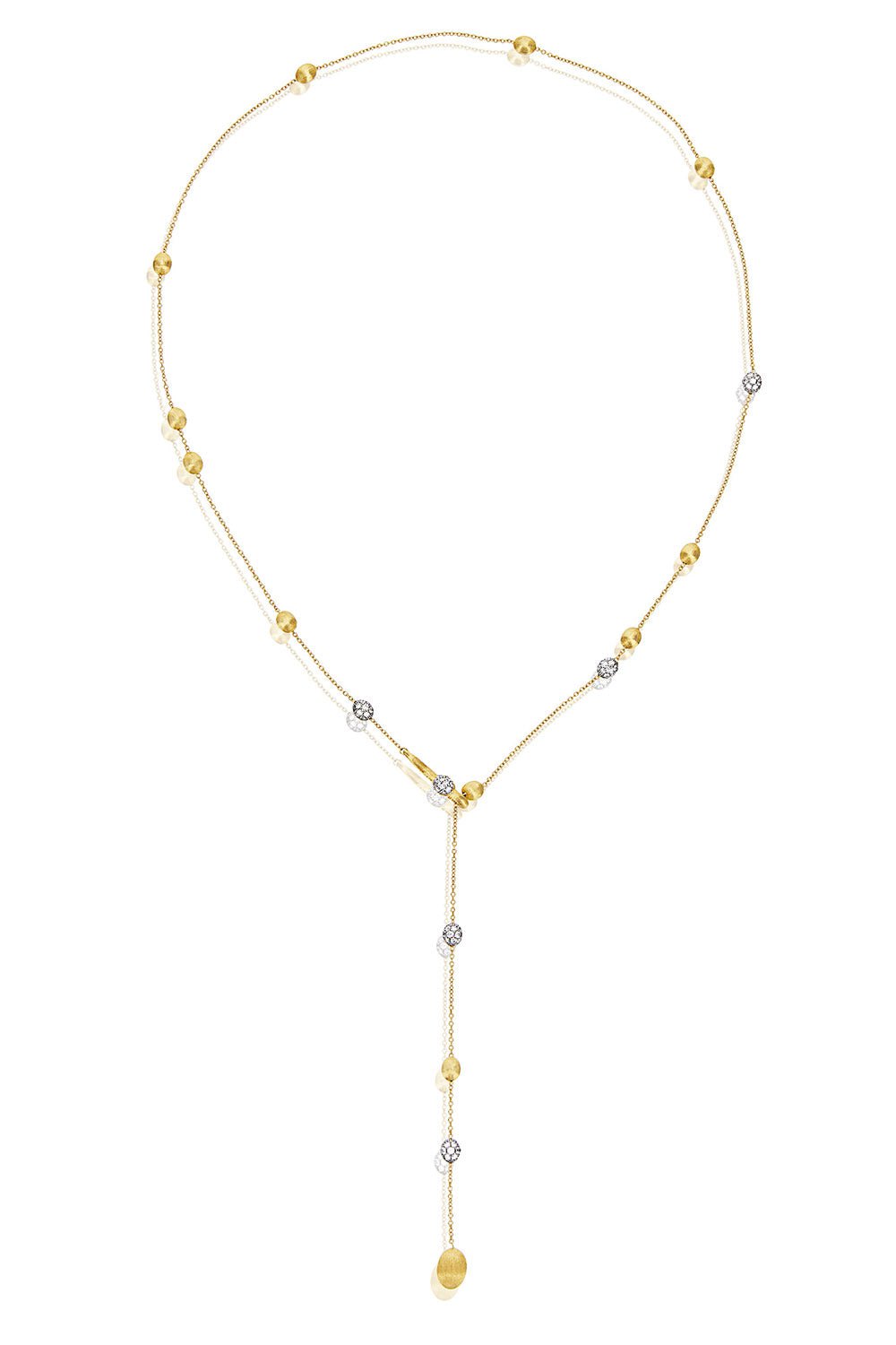 NANIS-Soffio Adjustable Y Necklace-YELLOW GOLD