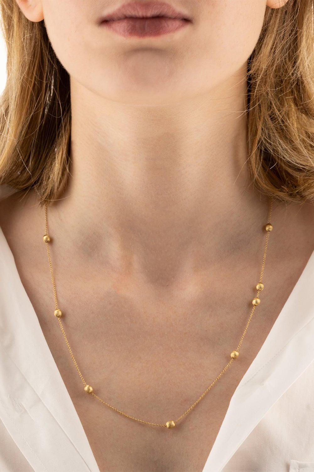 NANIS-Soffio Diamond Y Necklace-YELLOW GOLD