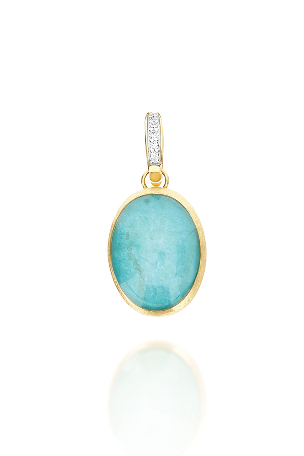 Medium Amazonite "Boules" Charm-YELLOW GOLD-M-JEWELRYFINE JEWELPENDANT-NANIS