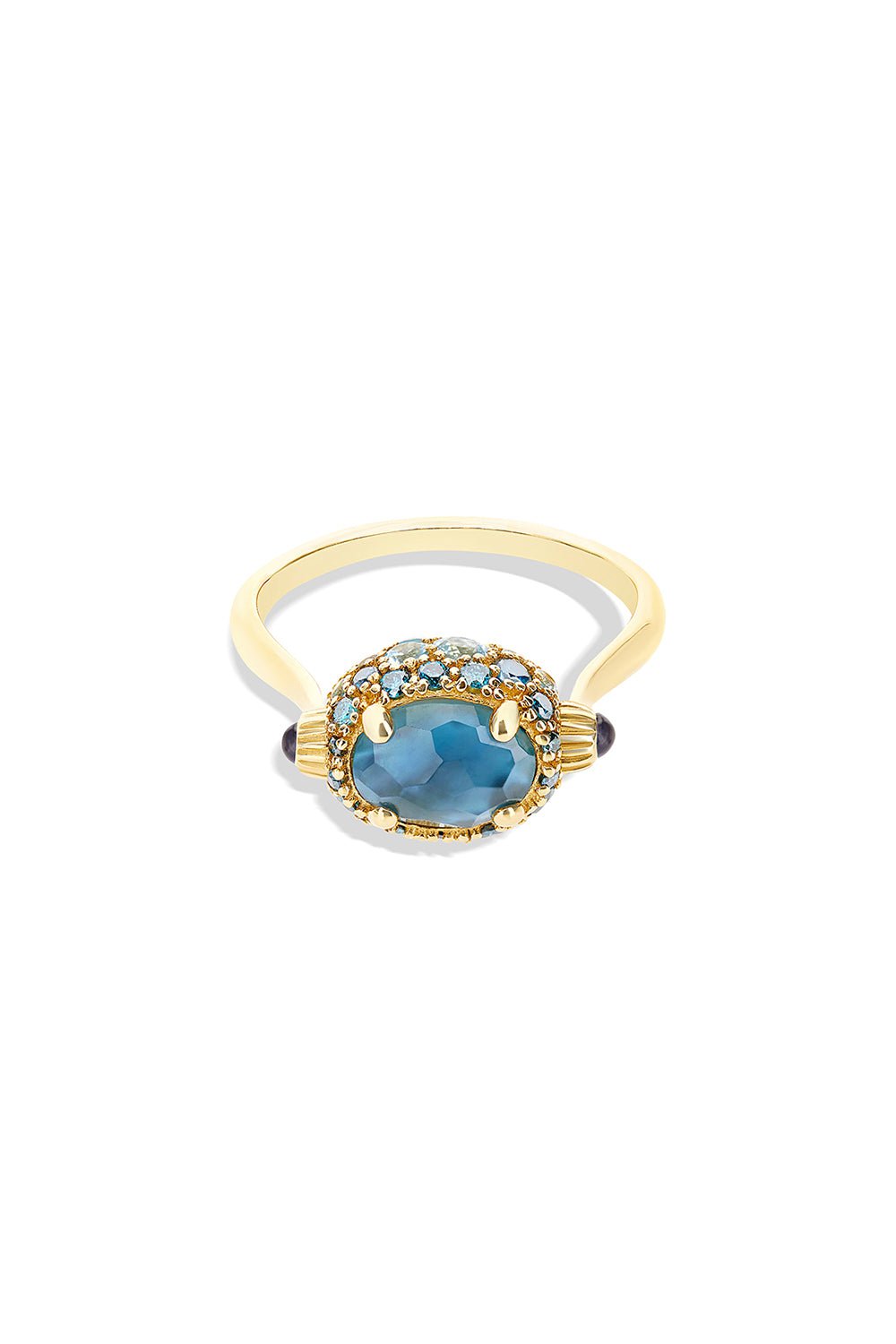 NANIS-Reverse Topaz Double-Face Ring-YELLOW GOLD