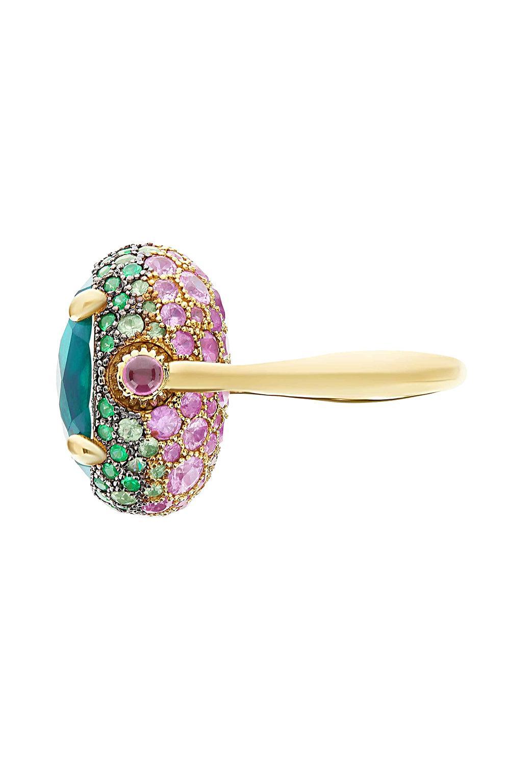 Sapphire Amethyst Reverse Double Face Large Ring-YELLOW GOLD-6-JEWELRYFINE JEWELRING-NANIS